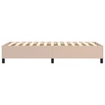 vidaXL Cadre de lit Cappuccino 90x190 cm Similicuir
