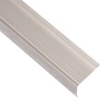 vidaXL Nez de marche Forme en L 15 pcs Aluminium 100 cm Champagne