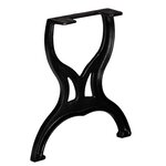 vidaXL Pied de banc 2 Pièces Cadre en X Fonte