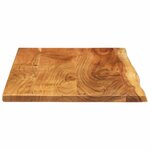 vidaXL Dessus de meuble-lavabo de salle de bain Acacia 114x52x2 5 cm