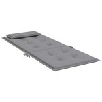 vidaXL Coussins de chaise à dossier haut lot de 6 gris tissu oxford