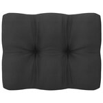 Salon de jardin meuble d'extérieur ensemble de mobilier 11 pièces avec coussins anthracite pin massif 02_0015292