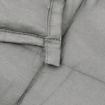 vidaXL Couverture lestée Gris 138x200 cm 6 kg Tissu