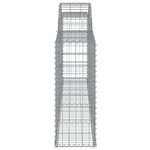 vidaXL Paniers à gabions arqués 12 Pièces 300x30x80/100 cm fer galvanisé