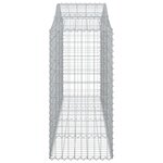 vidaXL Paniers à gabions arqués 10 Pièces 200x50x120/140 cm Fer galvanisé