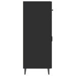 vidaXL Buffet noir 69 5x34x90 cm bois d'ingénierie