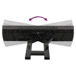 vidaXL Chasse-neige pour chariot élévateur 200x48 cm Noir