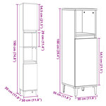vidaXL Ensemble de meubles de salle de bain 3 Pièces chêne sonoma