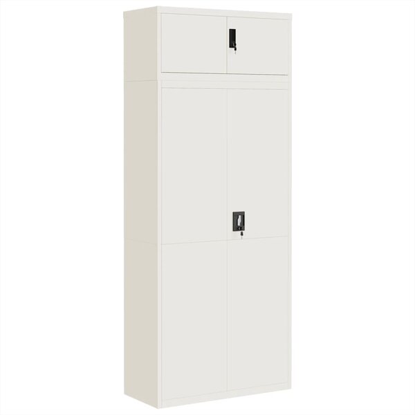 vidaXL Classeur blanc 90x40x220 cm acier