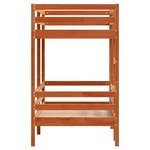 vidaXL Lit superposé sans matelas cire marron 75x190 cm pin massif