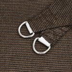 vidaXL Voile d'ombrage 160 g/m² Marron 2x3 5 m PEHD
