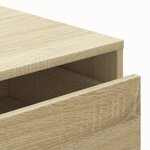 vidaXL Commode d'angle chêne sonoma 40x41x58 cm bois d'ingénierie