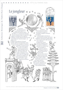 Document philatélique - Fête du timbre - Arts de la rue - Jongleur