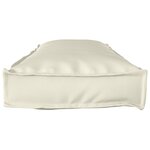 vidaXL Coussins de palette pour banc 2 Pièces Crème 120x40x8 cm Tissu Oxford