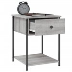 vidaXL Tables de chevet 2 Pièces sonoma gris 44x45x58 cm bois ingénierie