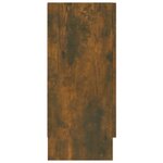 vidaXL Armoire à vitrine Chêne fumé 120x30 5x70 cm Bois d'ingénierie