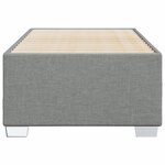 vidaXL Cadre de lit sans matelas gris clair 90x200 cm tissu