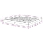 vidaXL Cadre de lit sans matelas bois massif