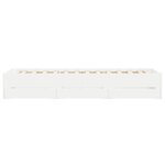 vidaXL Cadre de lit avec tiroirs sans matelas blanc 75x190 cm