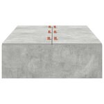 Lit de rangement vidaXL Gris béton 100x200 cm