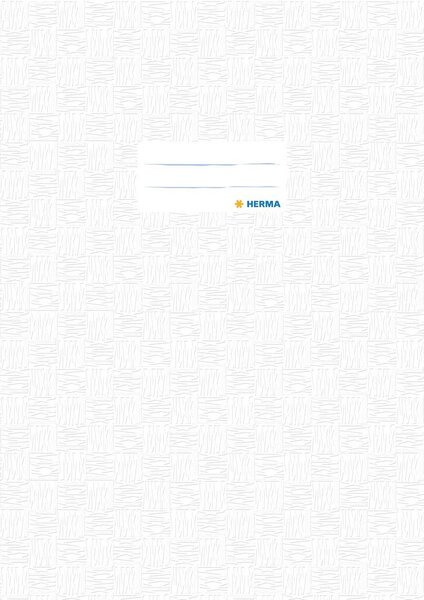 1x protège-cahiers, format A4, couverture blanche, en PP HERMA