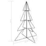 vidaXL Arbre de Noël cône 240 LED d'intérieur/d'extérieur 115x150 cm