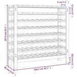 vidaXL Casier à vin 109 5x30x107 5 cm Bois de pin massif