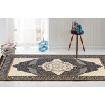 Tapis de salon OTTOMAN 80 x 150 cm - Noir
