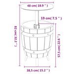 vidaXL Table à glacière 3 en 1 noir polypropylène