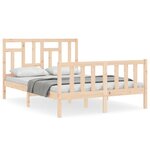 vidaXL Cadre de lit sans matelas bois de pin massif