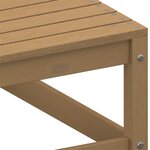 vidaXL Canapé d'angle de jardin marron miel bois de pin solide