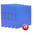 Classeur 2 Anneaux 30 Mm Polypropylène Chromaline - A4 Maxi - Bleu - X 15 - Exacompta