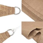 vidaXL Voile d'ombrage 160 g/m² Taupe 4 5x4 5 m PEHD