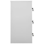 vidaXL Armoires à casiers 2 Pièces Gris clair et rouge 90x45x92 5cm Acier