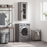 vidaXL Armoire murale sonoma gris 34 5x34x90 cm