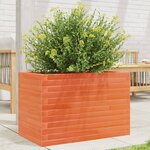 vidaXL Jardinière cire marron 70x40x45 5 cm bois de pin massif