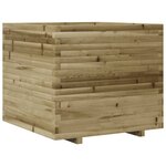 vidaXL Jardinière 80x80x72 cm bois de pin imprégné
