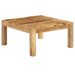 vidaXL Table basse 80x80x40 cm Bois de manguier massif