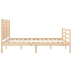 vidaXL Cadre de lit sans matelas 160x200 cm bois massif