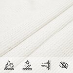 vidaXL Voile d'ombrage PEHD Rectangulaire 4 x 6 m Blanc