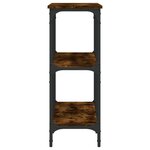 vidaXL Table console chêne fumé 100x29x75 cm bois d'ingénierie