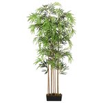 vidaXL Bambou artificiel 1605 feuilles 180 cm vert