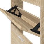 vidaXL Armoire à chaussures Chêne 59x17x150 cm Bois d'ingénierie