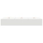 Cadre de lit de rangement vidaXL Blanc 100x200 cm