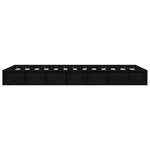vidaXL Cadre de lit sans matelas noir 75x190 cm bois massif