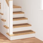Tapis d'escalier vidaXL avec dos en latex Jaune 20x75 cm