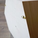2 étagères hexagone en bois 30 x 26 5 x 10 cm