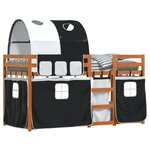 vidaXL Lit superposé sans matelas 90x200 cm bois de pin massif