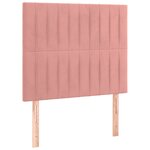 vidaXL Cadre de lit sans matelas rose 80x200 cm velours