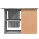 vidaXL Bureau d'angle Sonoma gris 145x100x76 cm Bois d'ingénierie